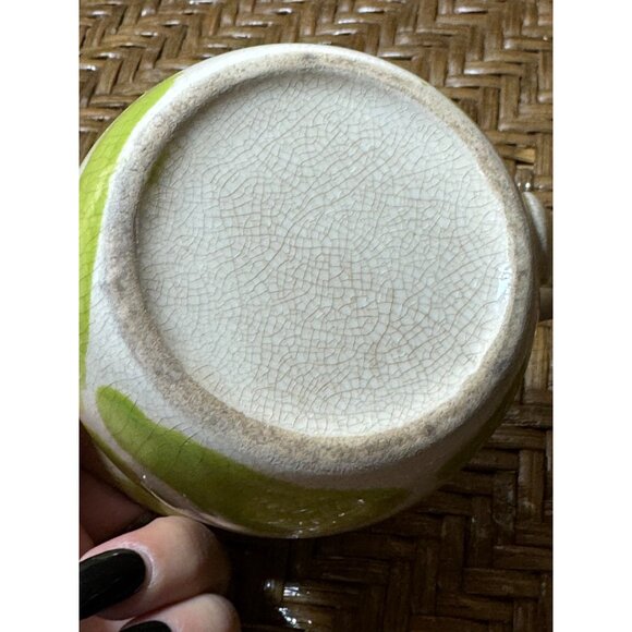 Vintage Ceramic Cat Shaped Creamer Pitcher With Crackle Glaze Finish - Picture 7 of 9